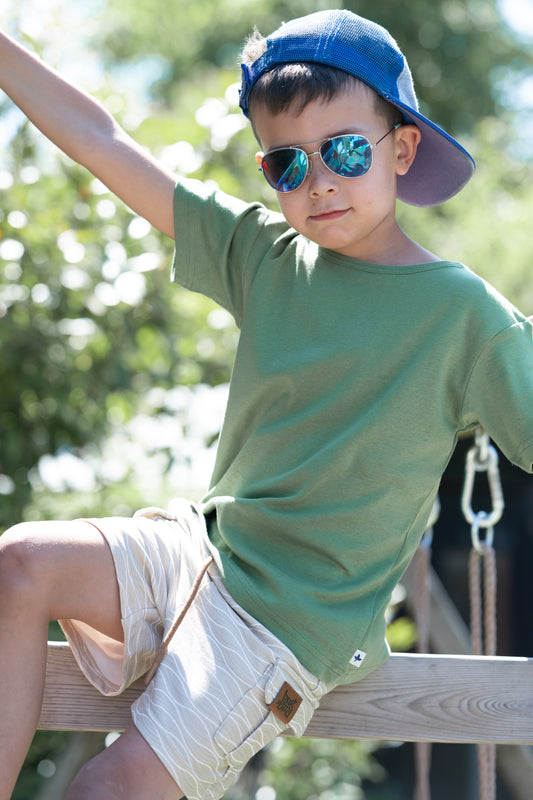 Basic T-shirt - Bosgroen