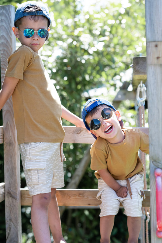 Basic T-shirt - Okergeel