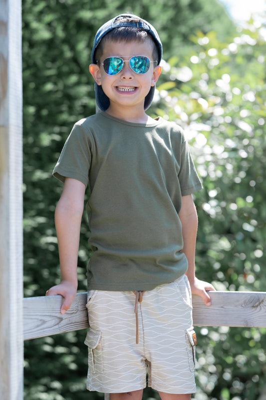 Basic T-shirt - Olijfgroen