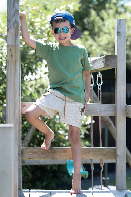 Basic T-shirt - Bosgroen