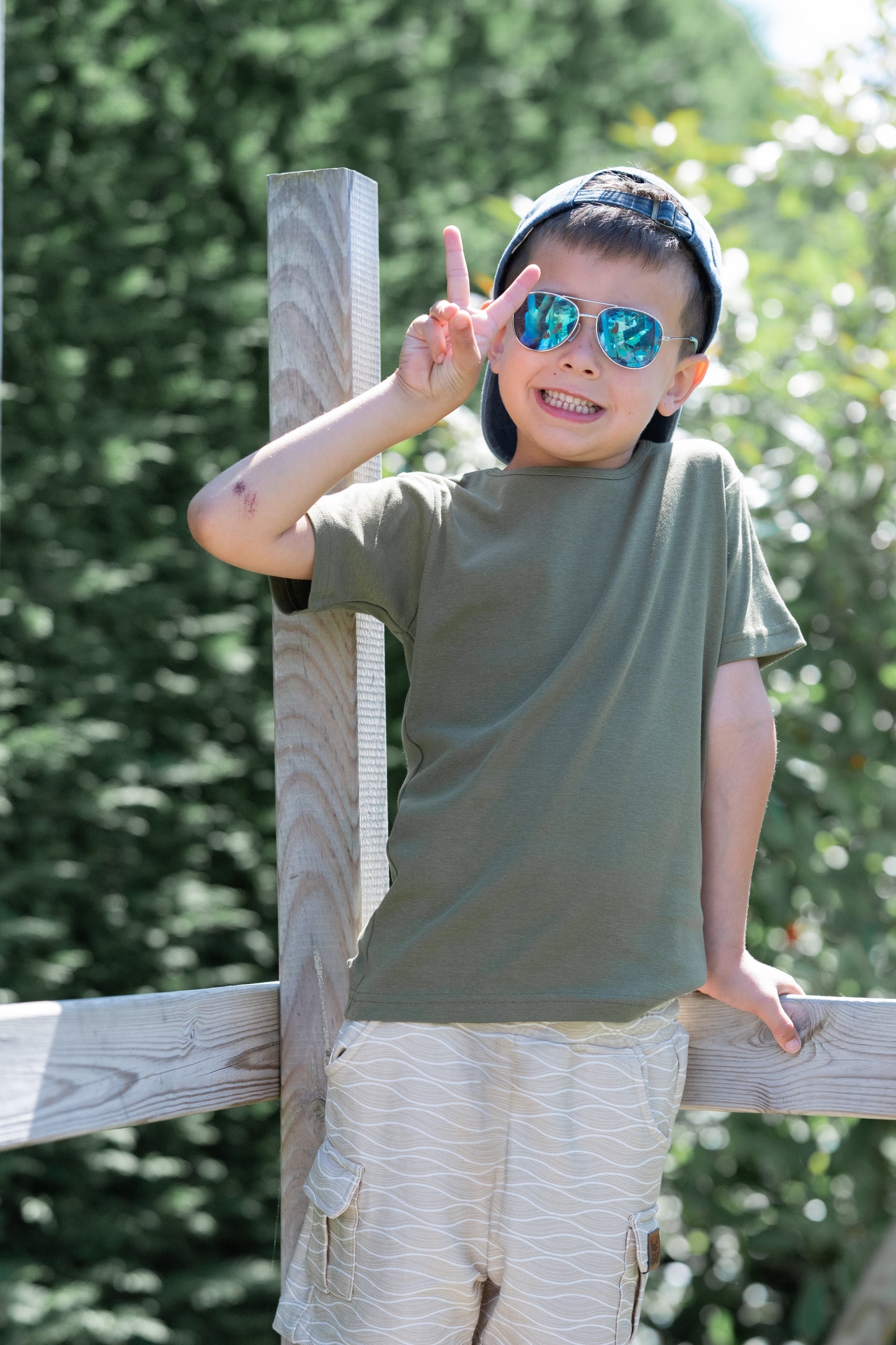 Basic T-shirt - Olijfgroen