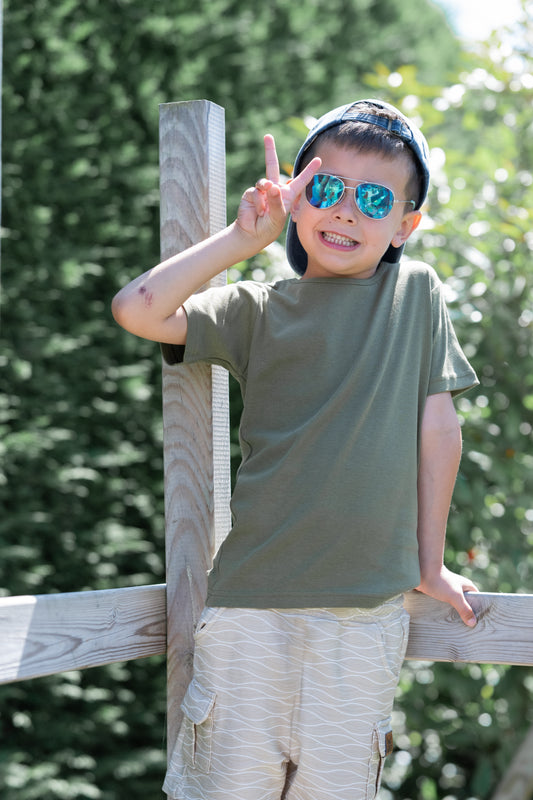 Basic T-shirt - Olijfgroen